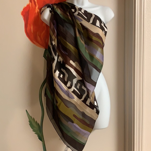 Hiroco Kapp Silk Scarf Japan - Picture 5 of 13